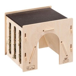 Mangiatoia per fieno per conigli e porcellini d'India in legno certificato FSC™ Ferplast 